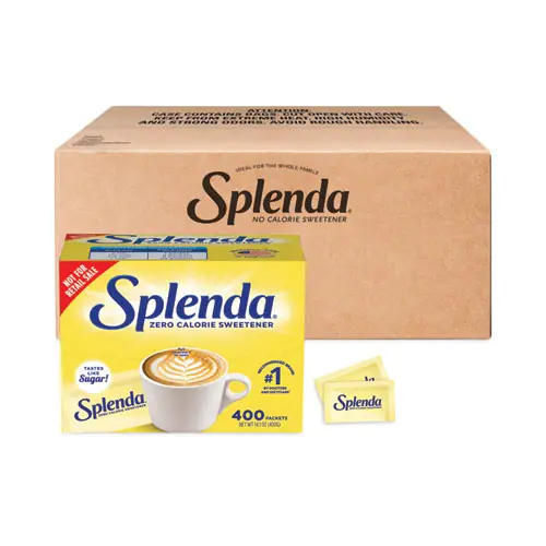 Splenda® No Calorie Sweetener, 0.04 oz Packet, 400/Box, 6 Boxes/Carton