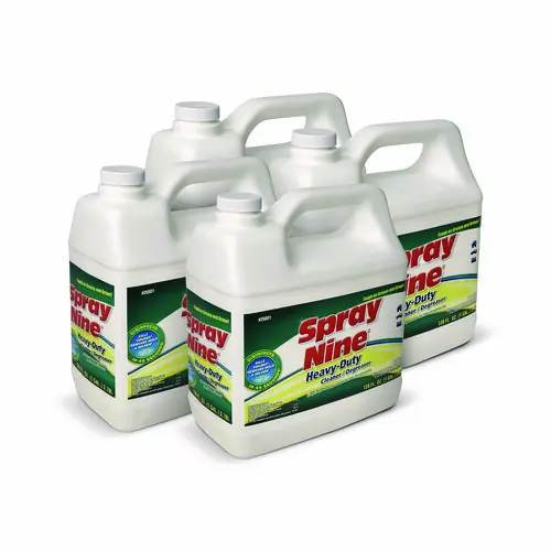 Spray Nine® Heavy Duty Cleaner/Degreaser/Disinfectant, Citrus Scent, 1 gal Bottle, 4/Carton