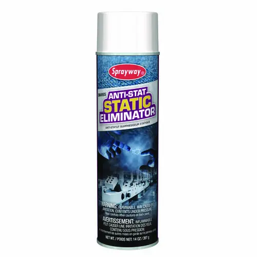 Sprayway® Anti-Stat Static Eliminator, 14 oz Aerosol Can, 12/Carton (Non-Stock Item - Extended Delivery Time)