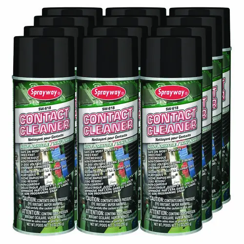 Sprayway® Contact Cleaner, 10 oz Aerosol Spray, 12/Carton