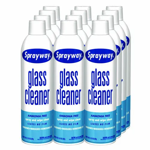 Sprayway® Glass Cleaner, 19 oz Aerosol Spray, 12/Carton