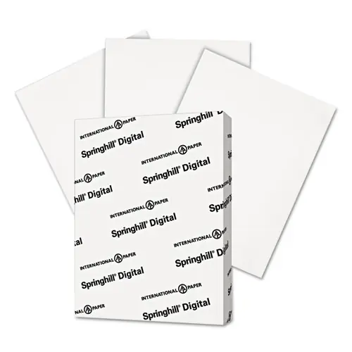 Springhill® Digital Index White Card Stock, 92 Bright, 90 lb Index Weight, 8.5 x 11, White, 250/Pack