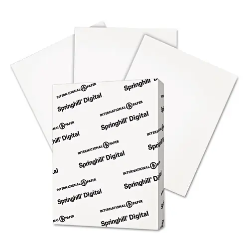 Springhill® Digital Vellum Bristol White Cover, 67 lb, 8.5 x 11, 250 Sheets
