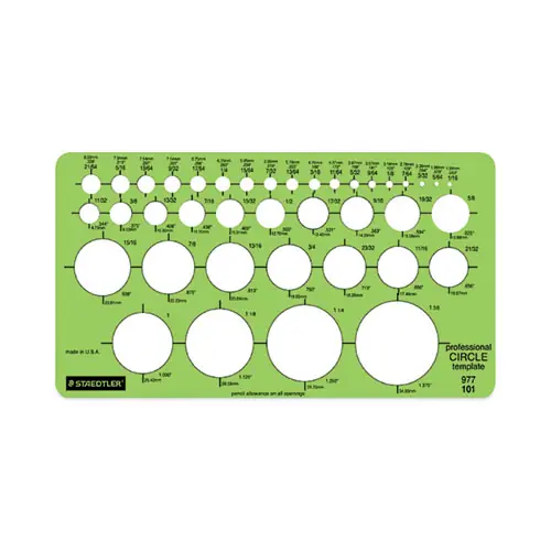 Staedtler® Templates, 39 Circles, Green