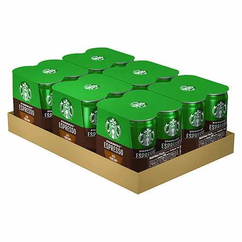 Starbucks® Cold Brew Coffee, Doubleshot Espresso and Cream, 6.5 oz Can, 24/Carton