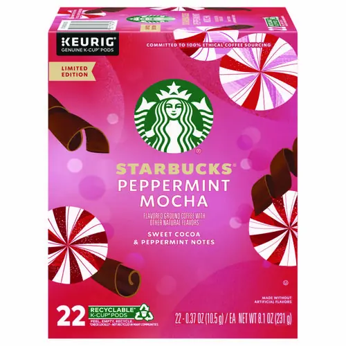 Starbucks® Peppermint Mocha K-Cup, 22/Box