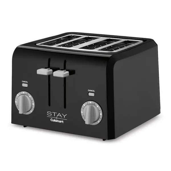STAY by Cuisinart 4 Slice Toaster – Black