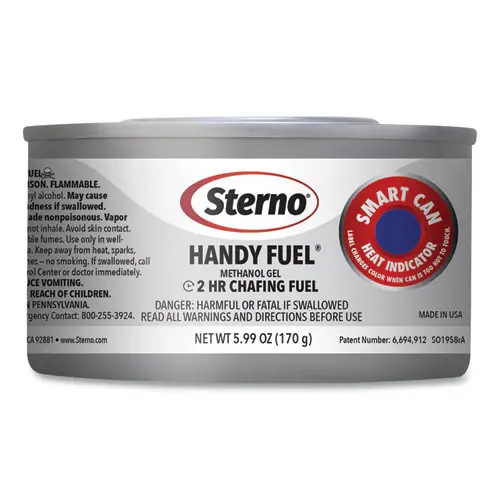 Sterno® Handy Fuel Methanol Gel Chafing Fuel, 2 Hour Burn, 6.7 oz, 72/Carton