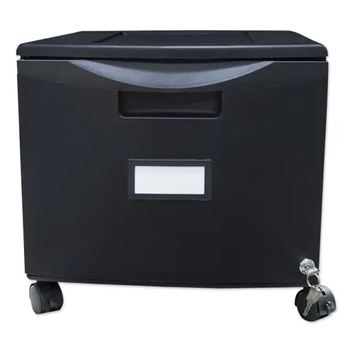 Storex Single-Drawer Mobile Filing Cabinet
