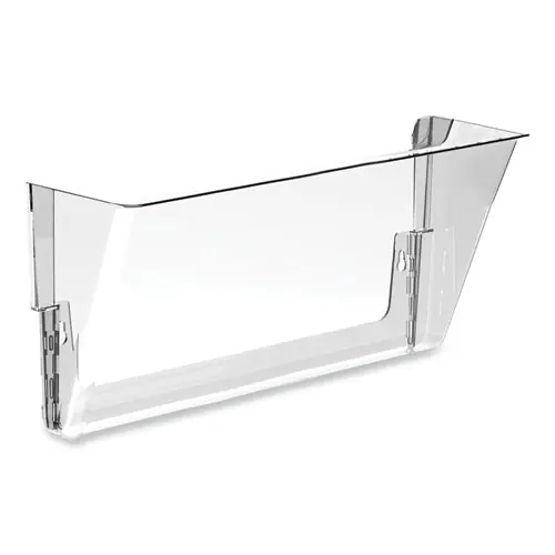 Storex Wall File, Letter Size, Clear, 13" x 4" x 7"