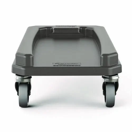 Suncast Commercial® 23 Gallon Resin Slim Trash Can Dolly, Gray