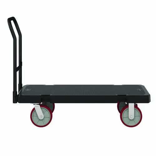Suncast Commercial® Resin Platform Truck, 1,600 lb Capacity, Black