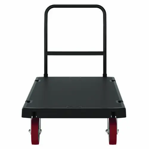 Suncast Commercial® Resin Platform Truck, 1,600 lb Capacity, Black