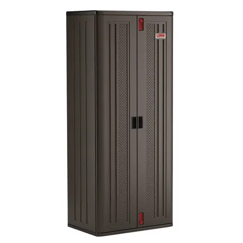 Suncast Commercial® Tall Storage Cabinet with Five Shelves, Gray, 30"W x 20.25"D x 72"H