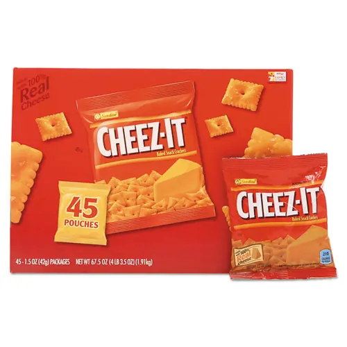 Sunshine® Cheez-it Crackers, Original, 1.5 oz Pack, 45 Packs/Carton