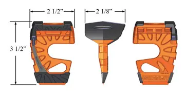 Super Wedge 3 Way Door Stop, Choice of Colors