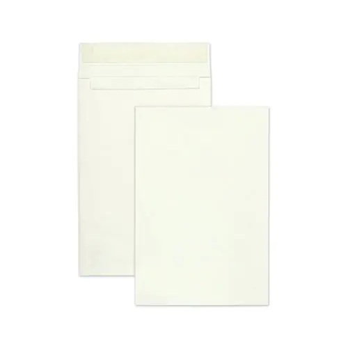 Survivor® 14 lb Tyvek Open End Expansion Mailer, #15 1/2, Redi-Strip Self-Seal, 12 x 16, White, 100/Carton