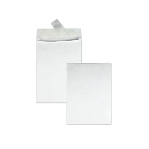 Survivor® Light 14 lb Tyvek Open End Expansion Mailer, #13 1/2, Flip-Stik Flap, Redi-Strip Closure, 10 x 13, White, 100/Carton