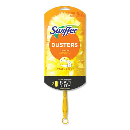 Swiffer® Heavy Duty Dusters Starter Kit with 6" Handle and Two Disposable Dusters