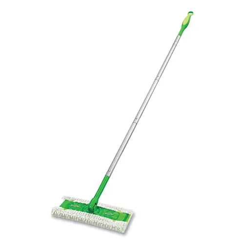 Swiffer® Sweeper Mop with 46" Adjustable Handle and 10 x 4.8 White Cloth Head