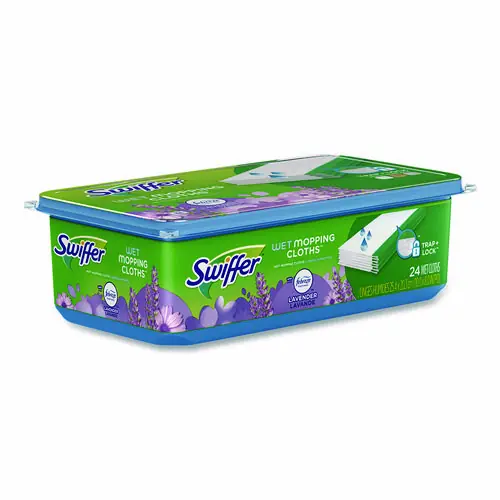 Swiffer® Sweeper TRAP + LOCK Wet Mop Cloth, Lavender Scent, 24/Pack