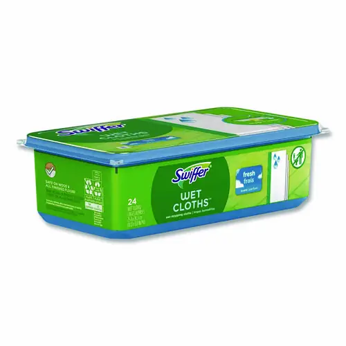 Swiffer® Wet Refill Cloths, Fresh Scent, White, 24/Pack, 6 Packs/Carton