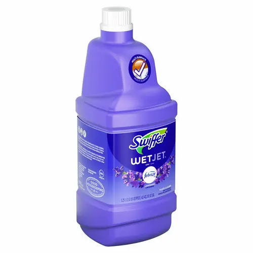 Swiffer® WetJet System Cleaning-Solution Refill, Lavender Scent, 1.25 L, 4/Carton