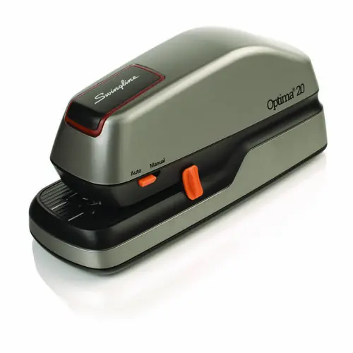 Swingline® Optima 20 Electric Stapler, 20-Sheet Capacity, Silver