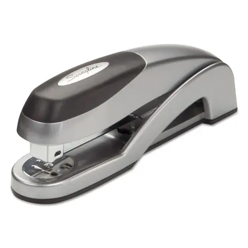Swingline® Optima Full Strip Desk Stapler, 25-Sheet Capacity, Silver