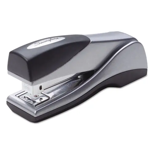 Swingline® Optima Grip Compact Stapler, 25-Sheet Capacity, Silver