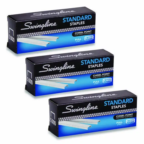 Swingline® S.F. 1 Standard Staples, Steel, 5,000/Box, 3 Boxes/Pack