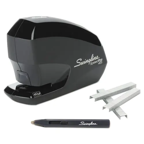 Swingline® Speed Pro 45 Electric Staplers Value Pack, 45-Sheet Capacity, Black