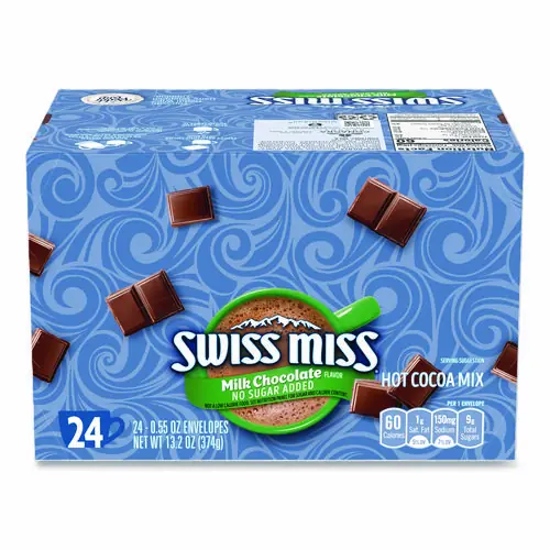 Swiss Miss® Hot Cocoa Mix, No Sugar Added, 24 Packets/Box
