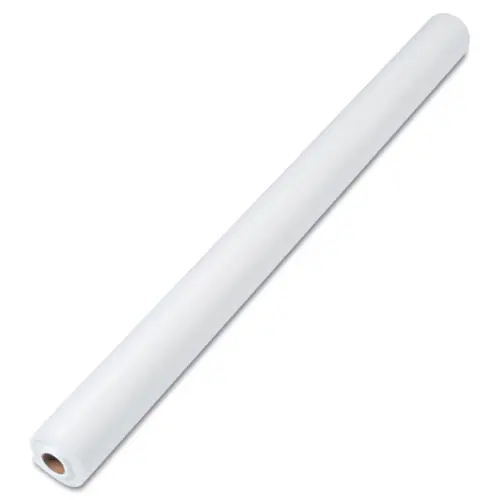 Tablemate® Linen-Soft Non-Woven Polyester Banquet Roll, Cut-To-Fit, 40" x 50 ft, White