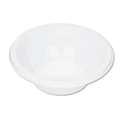 Tablemate® Plastic Dinnerware, Bowl, 5 oz, White, 125/Pack