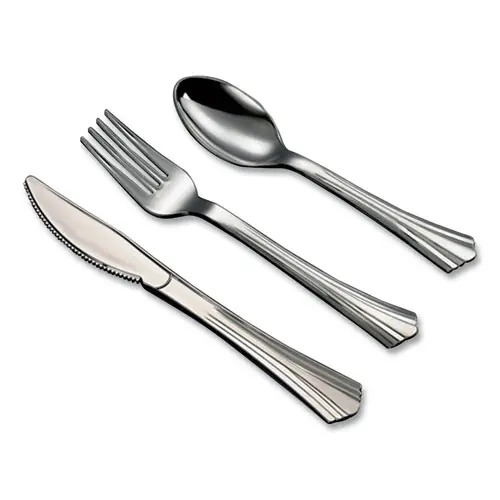 Tablemate® Sterling Assorted Plastic Cutlery, Mediumweight, 50/Pack