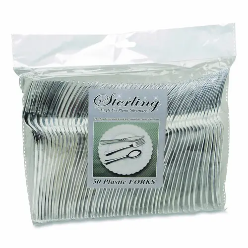 Tablemate® Sterling Heavy-Duty Plastic Cutlery