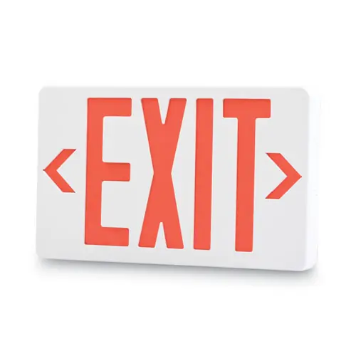 Tatco LED Exit Sign, Polycarbonate, White