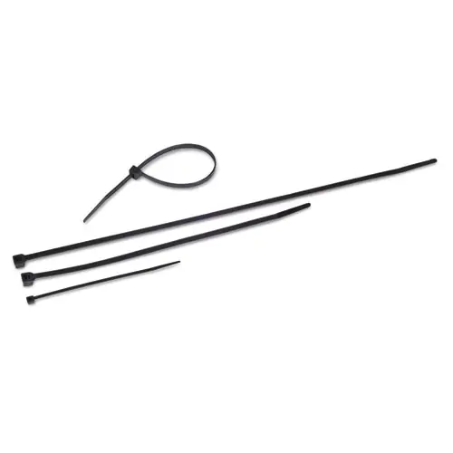 Tatco Nylon Cable Ties, 11 x 0.19, 50 lb, Black, 500/Pack