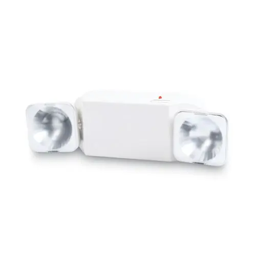 Tatco Swivel Head Twin Beam Emergency Lighting Unit, White