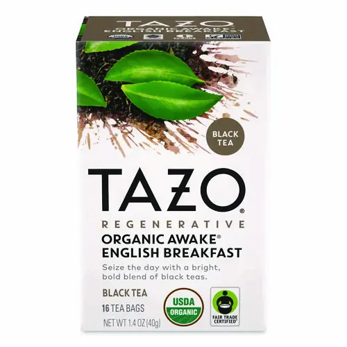 Tazo® Tea Bags, Organic Awake English Breakfast, 16/Box