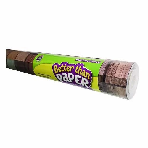 Teacher Created Resources Better Than Paper Bulletin Board Roll, Reclaimed Wood, 4 ft x 12 ft