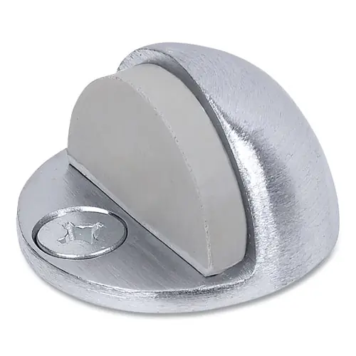Tell® Low Dome Floor Stop, Satin Chrome, 1.75" Diameter x 1.5" Height