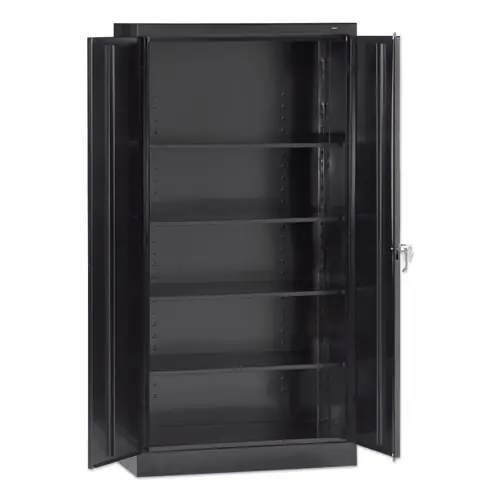Tennsco 72" High Standard Cabinet, Black, 30"W x 15"D x 72"H, Assembled