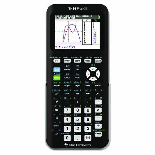 Texas Instruments TI-84 Plus CE Programmable Color Graphing Calculator, Black