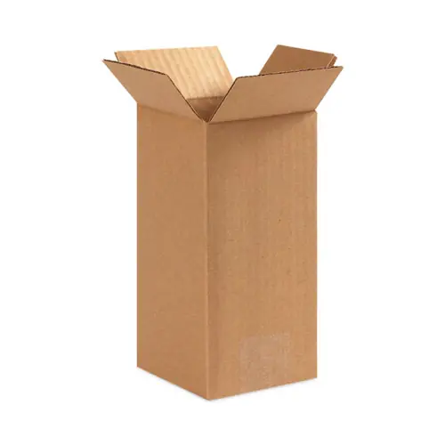 The Packaging Wholesalers® Shipping Boxes, Regular Slotted Container (RSC), 12" x 12" x 24", Brown Kraft, 25/Bundle
