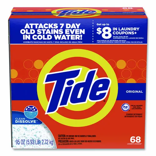 Tide® HE Laundry Detergent, Original Scent, Powder, 95 oz Box