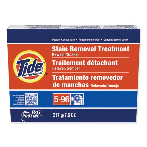 Tide® Professional™ Stain Removal Treatment Powder, 7.6 oz Box, 14/Carton