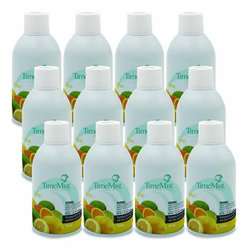 TimeMist® Premium Metered Air Freshener Refill, Citrus, 12/Carton