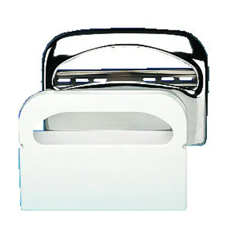 Toilet Seat Cover Dispenser, 16" x 3.25" x 11.5", White Plastic